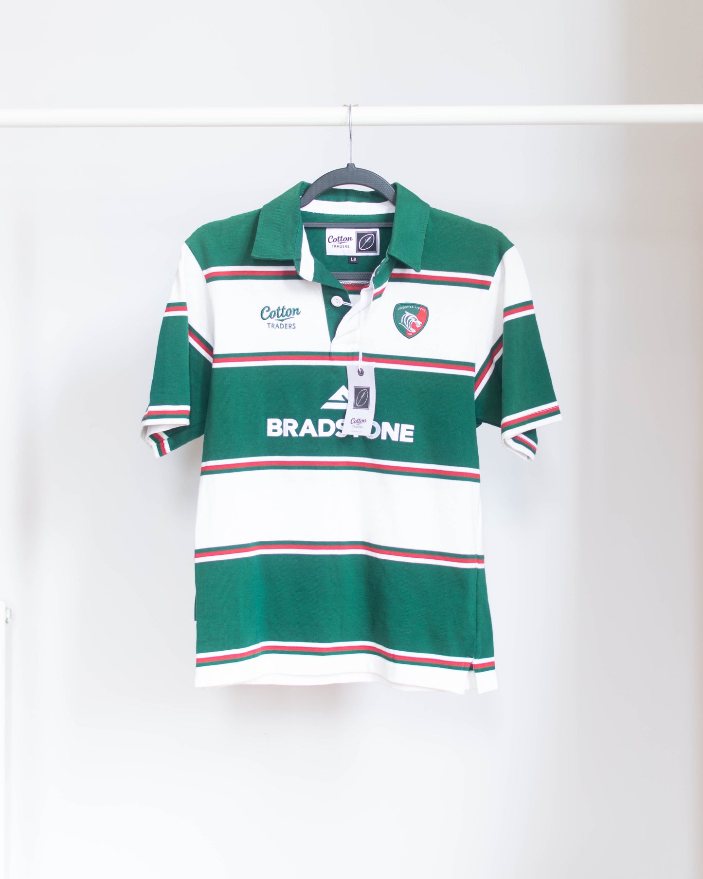 2007-08 Leicester Tigers Home Jersey - Junior L (BNWT)