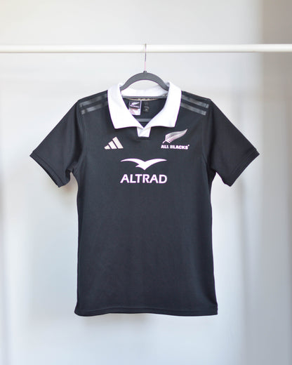 2024 New Zealand Home Rugby Jersey - Jr L