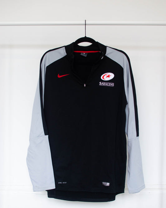 2018-19 Saracens 1/4 Zip - XL