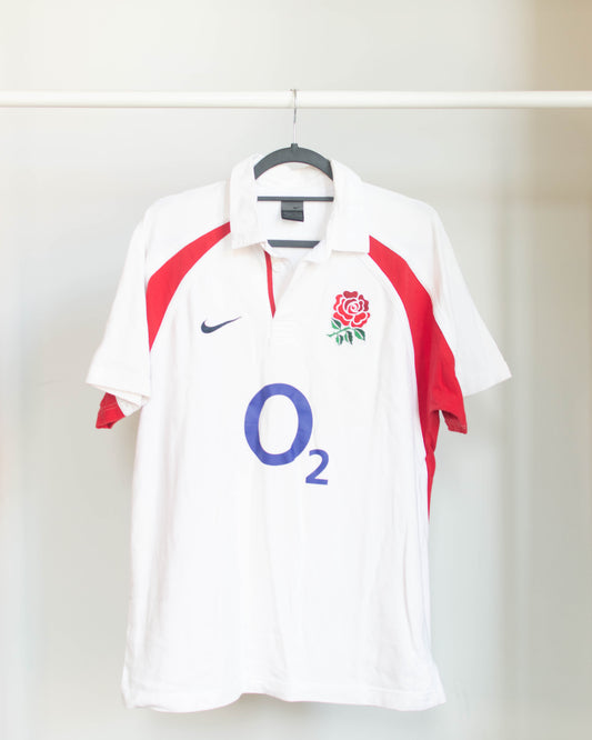 2002-03 England Home Jersey - M