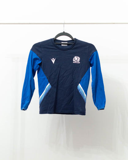 2022-23 Scotland Long Sleeved Supporters T-Shirt - 7-8 years