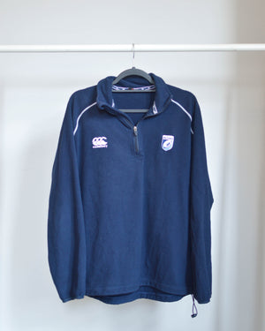 2010s Cardiff Blues 1/4 Zip Rugby Fleece - S