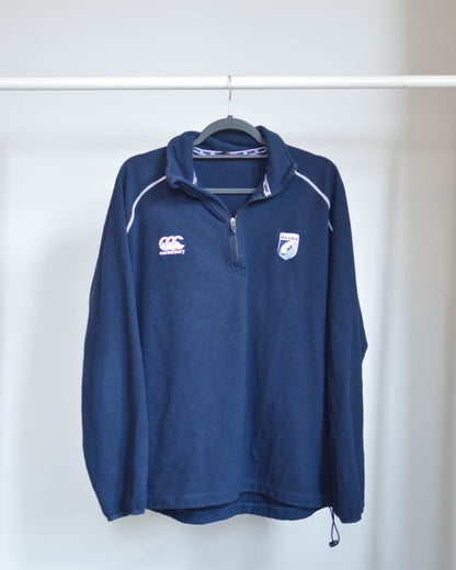2010s Cardiff Blues 1/4 Zip Rugby Fleece - S